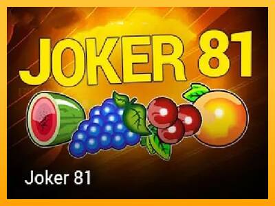 Joker 81 игрална машина за пари