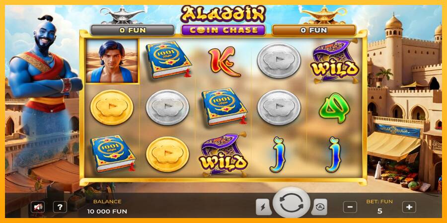 Aladdin Coin Chase игрална машина за пари, снимка 1