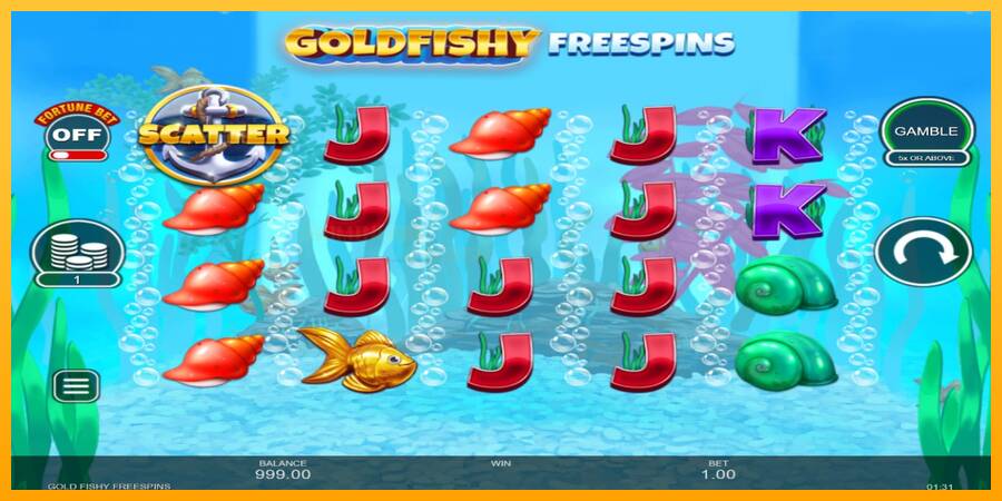 Gold Fishy Free Spins игрална машина за пари, снимка 2