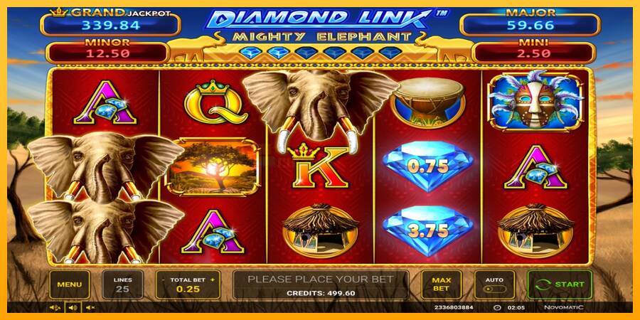 Diamond Link: Mighty Elephant игрална машина за пари, снимка 1