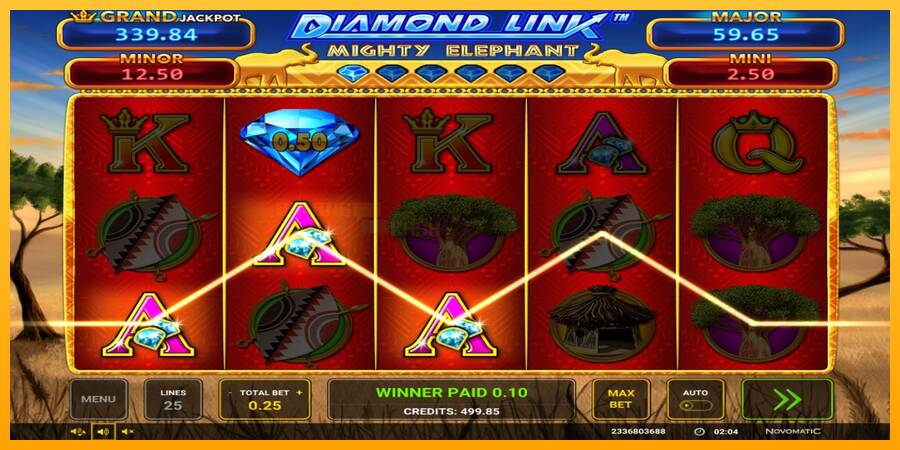 Diamond Link: Mighty Elephant игрална машина за пари, снимка 2