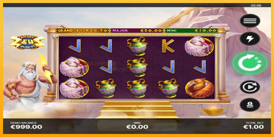 Angry Zeus Jackpot игрална машина за пари, снимка 2