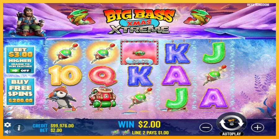 Big Bass Xmas Xtreme игрална машина за пари, снимка 3