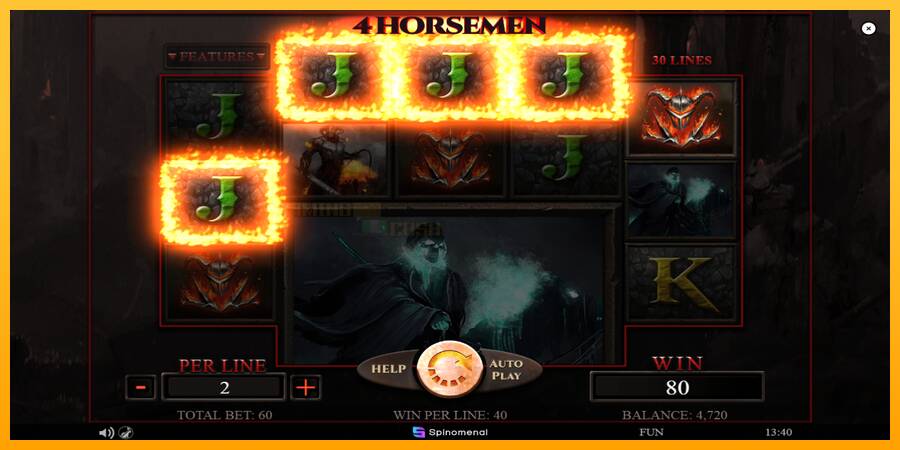 4 Horsemen игрална машина за пари, снимка 4