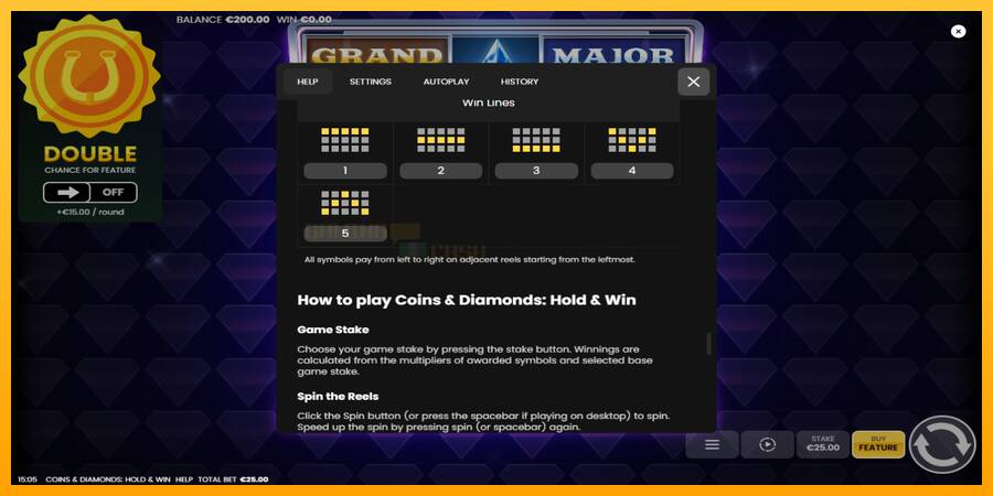 Coins & Diamonds: Hold and Win игрална машина за пари, снимка 7