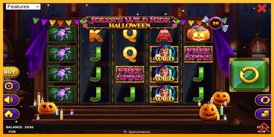 Jokers Wild Ride Halloween игрална машина за пари, снимка 2