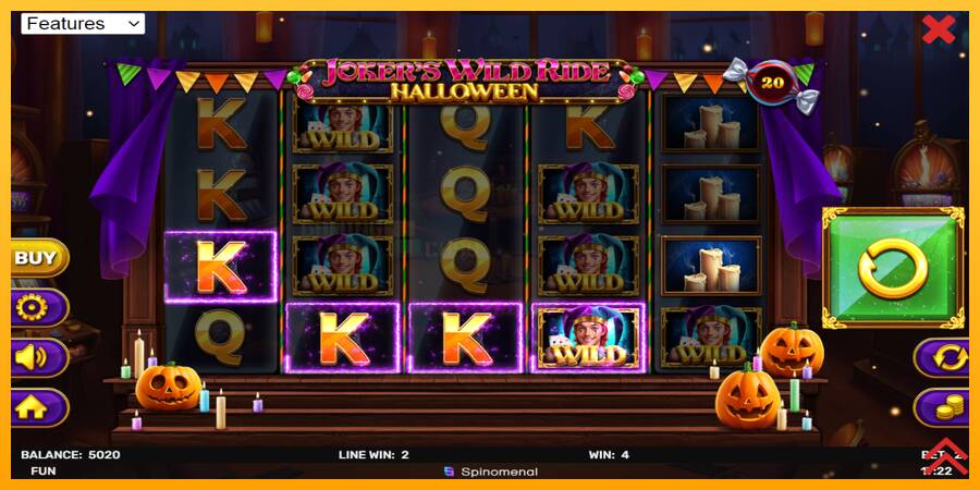 Jokers Wild Ride Halloween игрална машина за пари, снимка 4