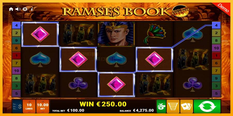 Ramses Book Red Hot Firepot игрална машина за пари, снимка 4