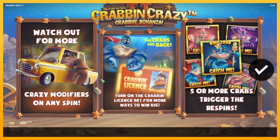 Crabbin Crazy 2 игрална машина за пари, снимка 1