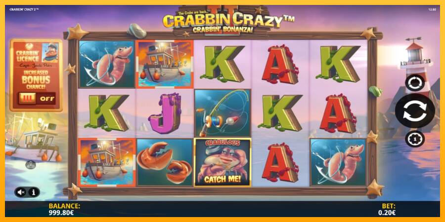 Crabbin Crazy 2 игрална машина за пари, снимка 2