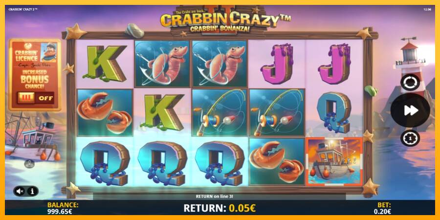 Crabbin Crazy 2 игрална машина за пари, снимка 3