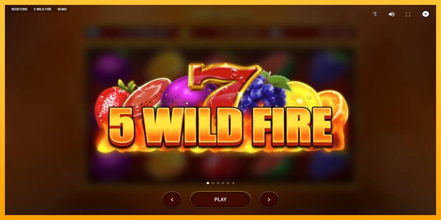 5 Wild Fire игрална машина за пари, снимка 1