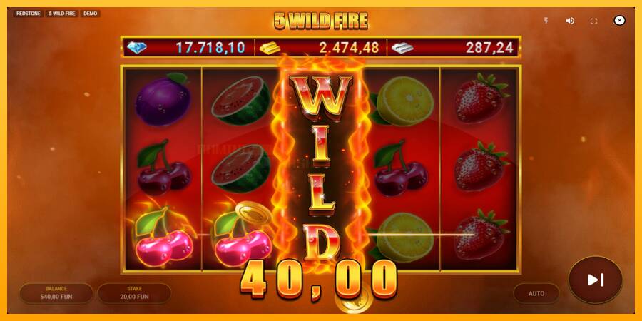 5 Wild Fire игрална машина за пари, снимка 3