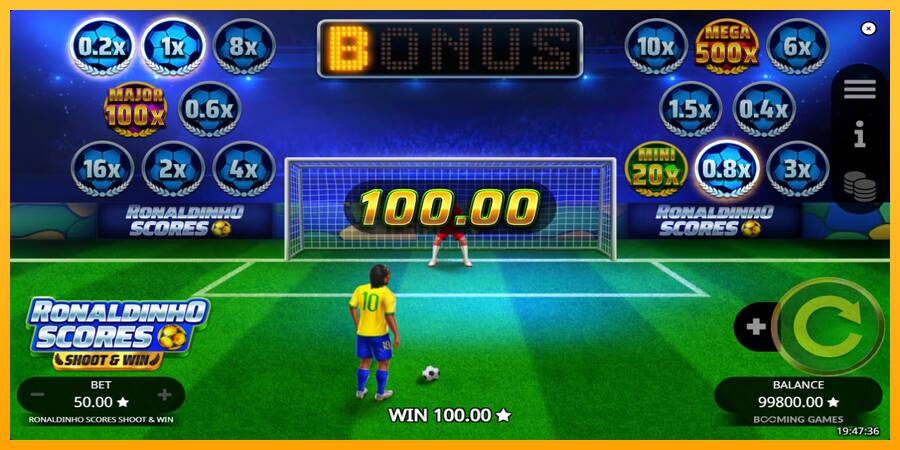 Ronaldinho Scores Shoot & Win игрална машина за пари, снимка 3