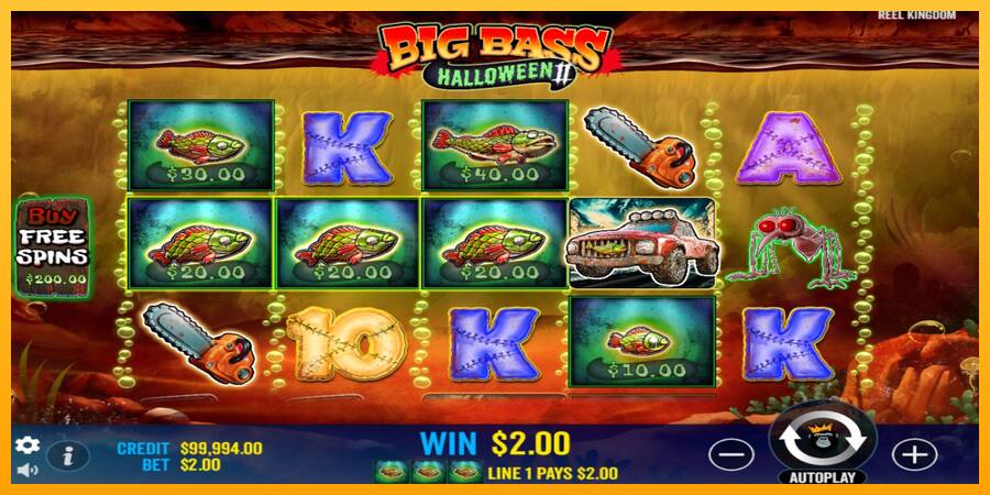 Big Bass Halloween II игрална машина за пари, снимка 3