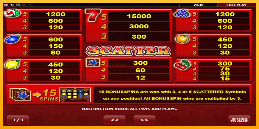 Hot Scatter игрална машина за пари, снимка 5