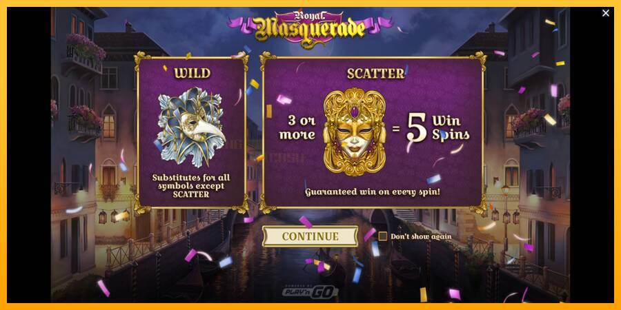 Royal Masquerade игрална машина за пари, снимка 1