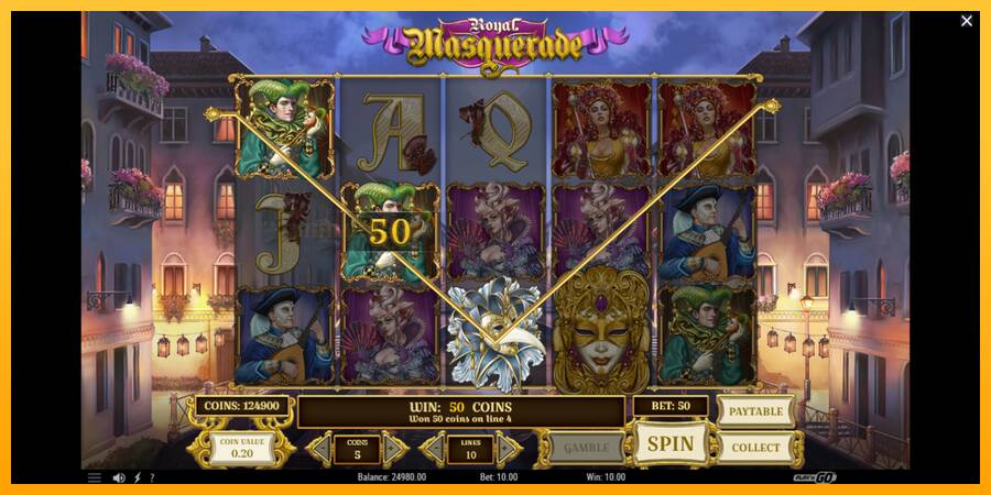 Royal Masquerade игрална машина за пари, снимка 3