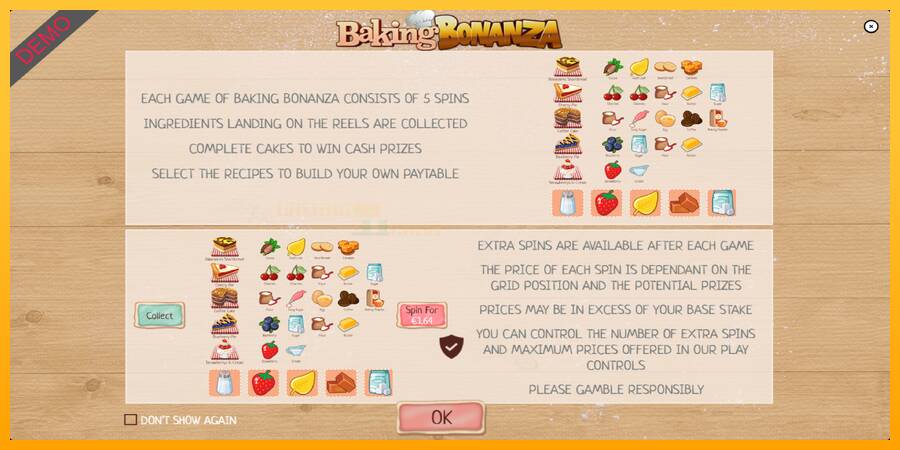 Baking Bonanza игрална машина за пари, снимка 1