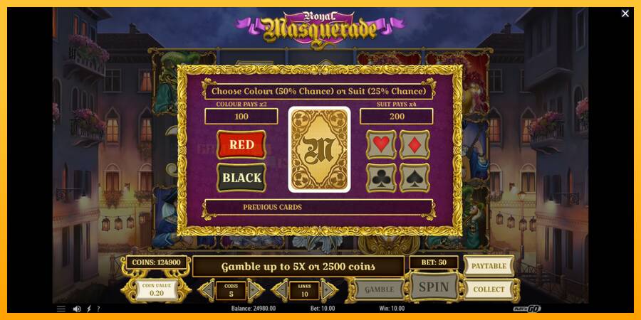 Royal Masquerade игрална машина за пари, снимка 4