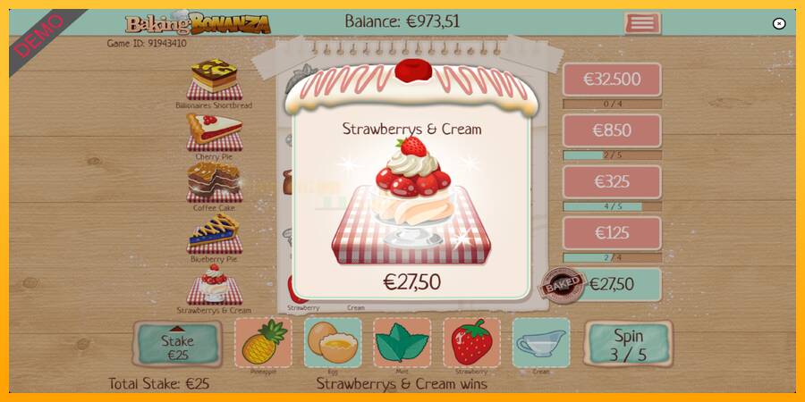 Baking Bonanza игрална машина за пари, снимка 4