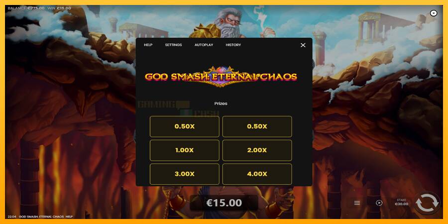 God Smash: Eternal Chaos игрална машина за пари, снимка 5