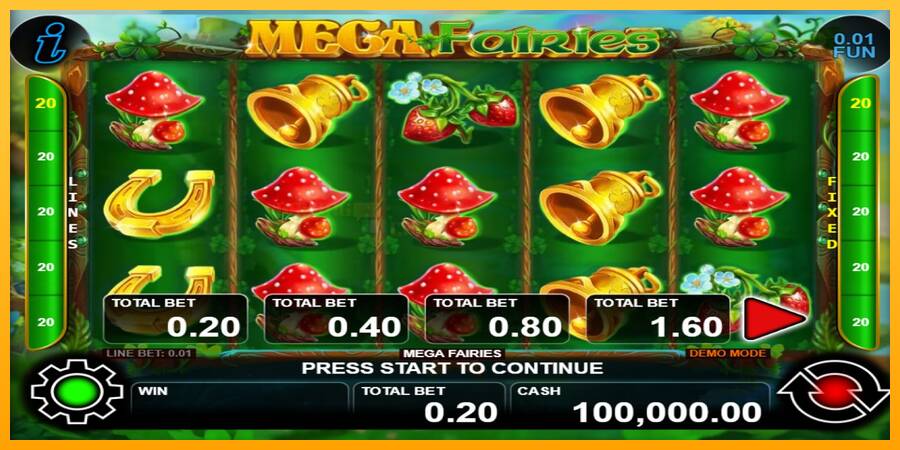 Mega Fairies игрална машина за пари, снимка 1