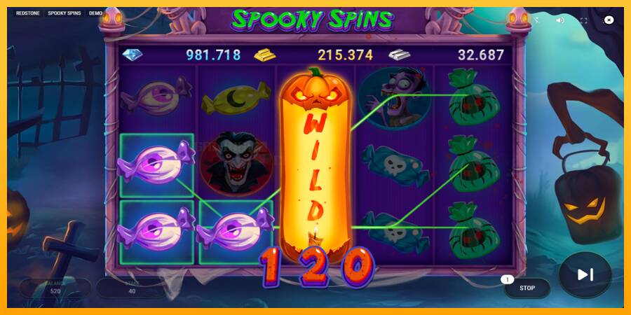 Spooky Spins игрална машина за пари, снимка 4