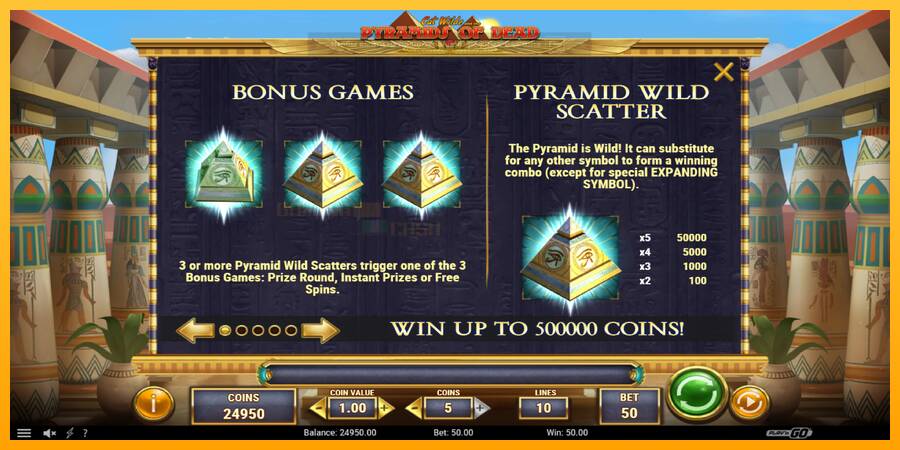 Cat Wilde and the Pyramids of Dead игрална машина за пари, снимка 5