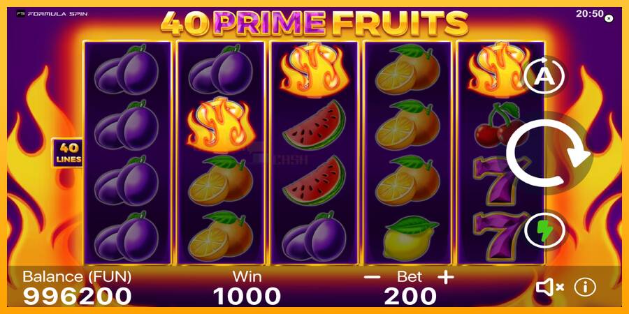 40 Prime Fruits игрална машина за пари, снимка 3