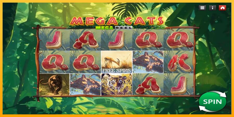 Mega Cats Mega Reel игрална машина за пари, снимка 1