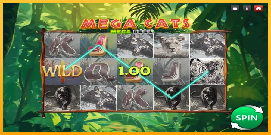 Mega Cats Mega Reel игрална машина за пари, снимка 3