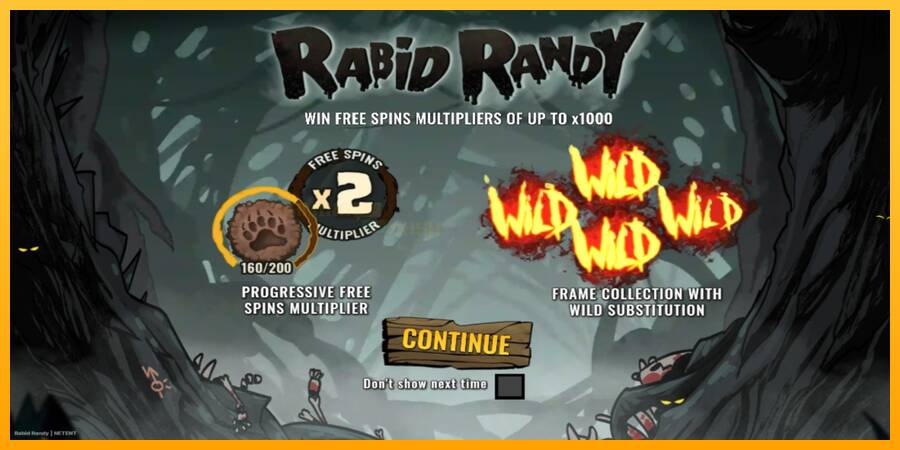 Rabid Randy игрална машина за пари, снимка 1