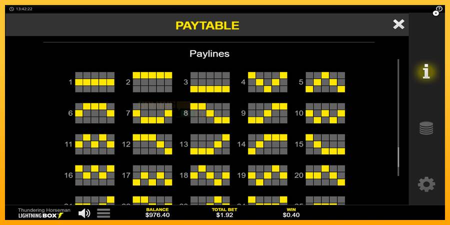 Thundering Horseman игрална машина за пари, снимка 6
