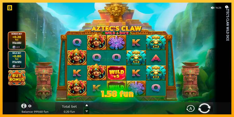 Aztecs Claw Wild Dice игрална машина за пари, снимка 2