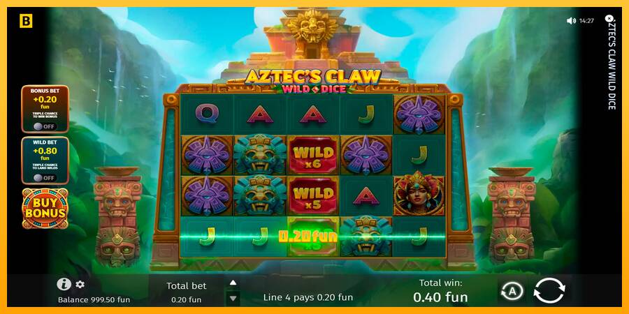 Aztecs Claw Wild Dice игрална машина за пари, снимка 6