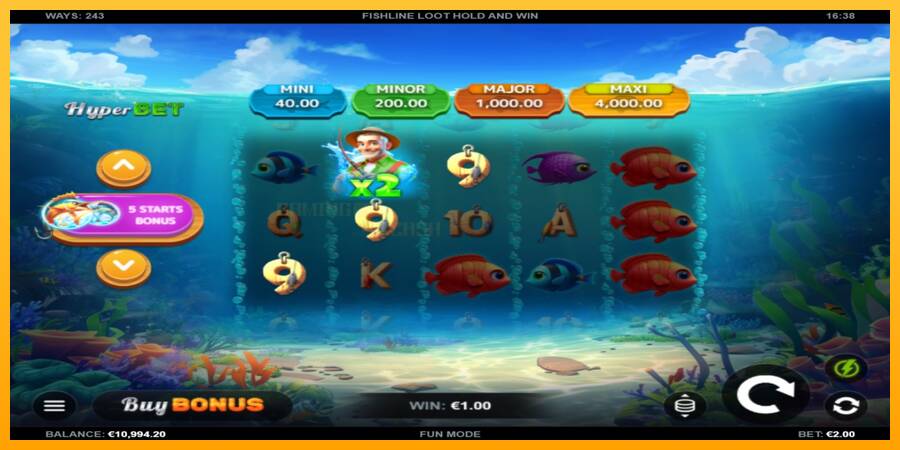 Fishline Loot Hold and Win игрална машина за пари, снимка 3