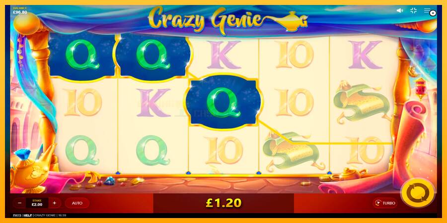 Crazy Genie игрална машина за пари, снимка 3