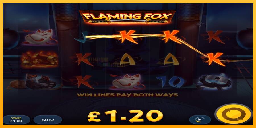 Flaming Fox игрална машина за пари, снимка 3