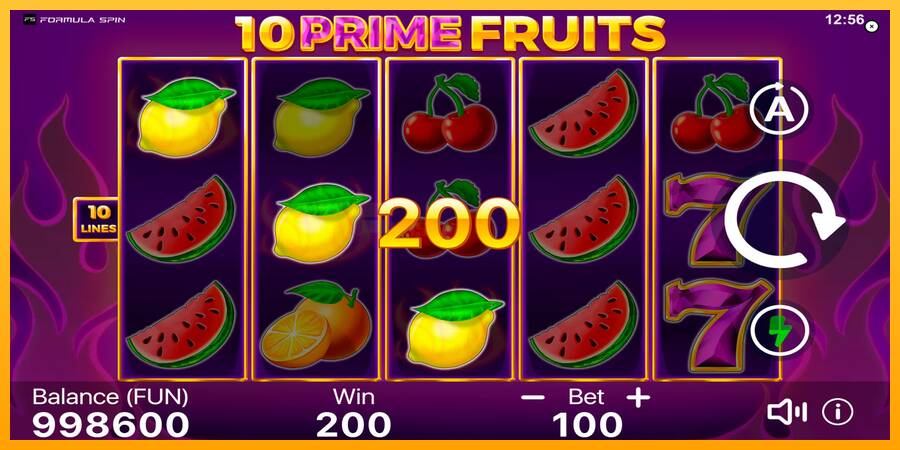 10 Prime Fruits игрална машина за пари, снимка 3