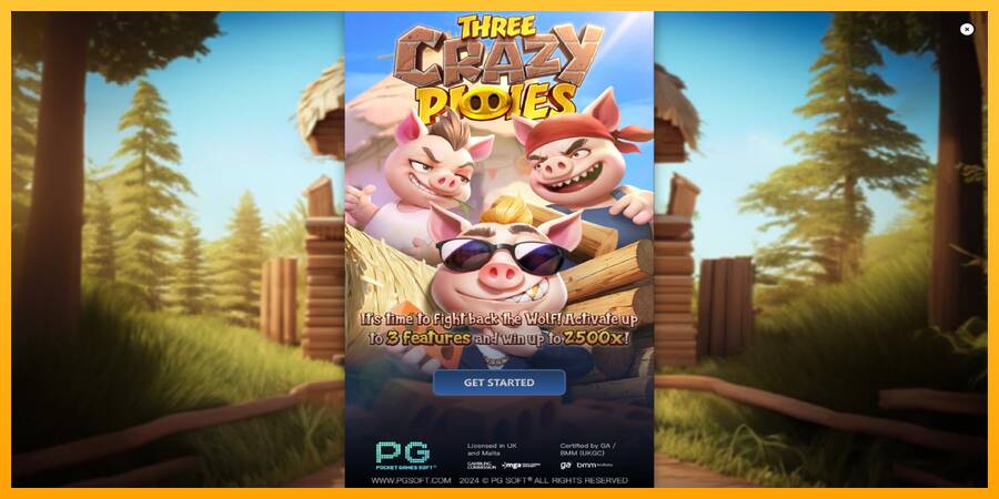 Three Crazy Piggies игрална машина за пари, снимка 1