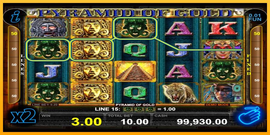 Pyramid of Gold игрална машина за пари, снимка 2