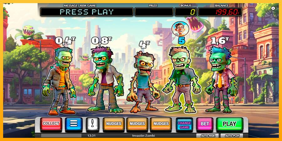 Invasion Zombie игрална машина за пари, снимка 2