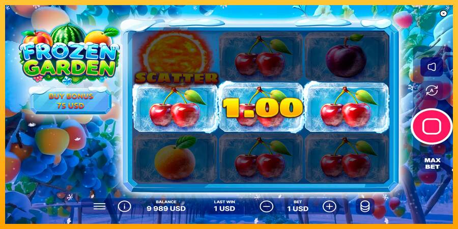 Frozen Garden игрална машина за пари, снимка 3