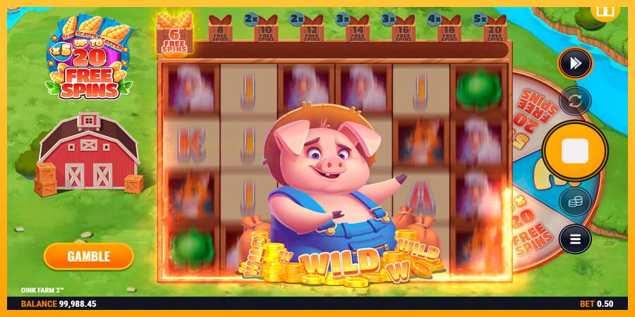 Oink Farm 2 игрална машина за пари, снимка 4