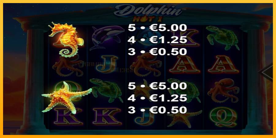 Dolphin Hot 1 игрална машина за пари, снимка 6