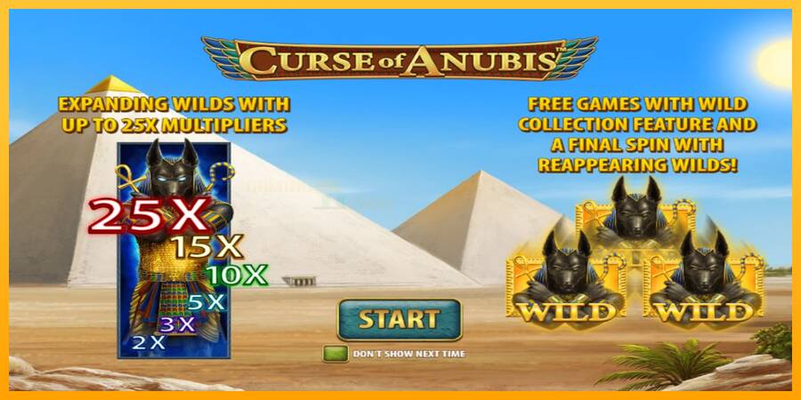 Curse of Anubis игрална машина за пари, снимка 1