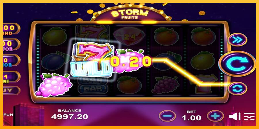 Storm Fruits игрална машина за пари, снимка 4