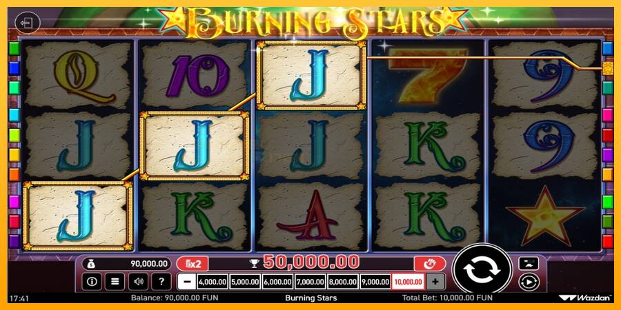 Burning Stars игрална машина за пари, снимка 2