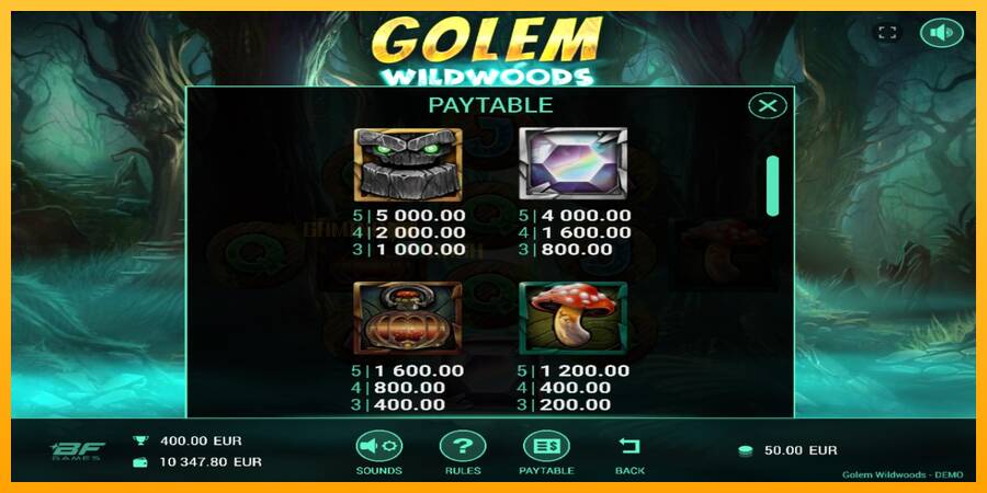 Golem Wildwoods игрална машина за пари, снимка 4